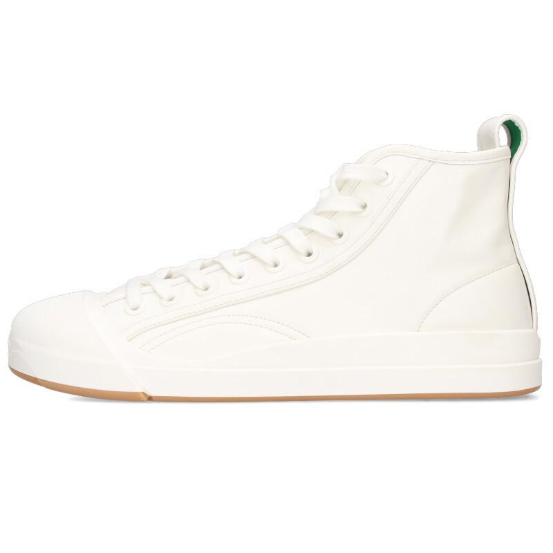 ボッテガヴェネタ サイズ:41 VULCAN SNEAKER レザーハイカットスニーカー 中古 BS99 BOTTEGA VENETA（ボッテガ・ヴェネタ） サイズ:41 VULCAN SNEAKER