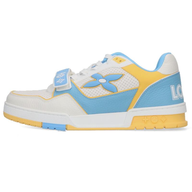 ルイヴィトン サイズ:7  LVトレイナー・ライン ベルクロローカットスニーカー 中古 SB01 LOUIS VUITTON（ルイ・ヴィトン） サイズ:7 LVトレイナー・ライン