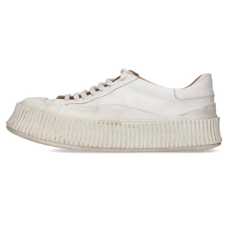JIL SANDER（ジルサンダー） サイズ:41 厚底レザースニーカー 中古