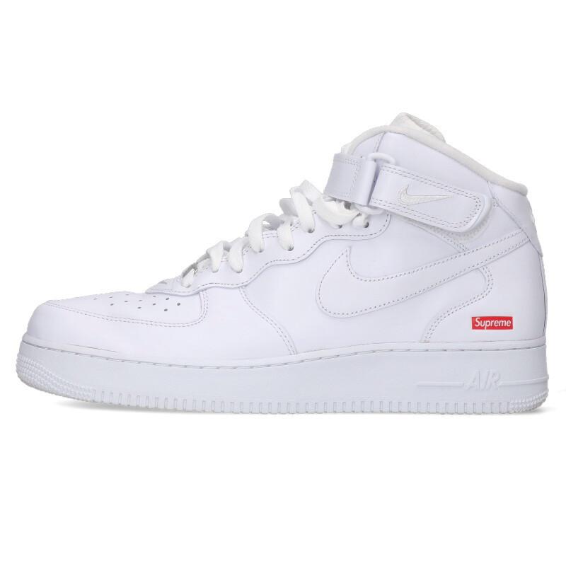 ナイキ  シュプリーム サイズ:30cm  AIR FORCE 1 MID FZ8784-100 エアフォース1ミッドスニーカー 中古 BS99 NIKE（ナイキ） スニーカー シュプリーム 30cm AIR FORCE 1 MID FZ8784