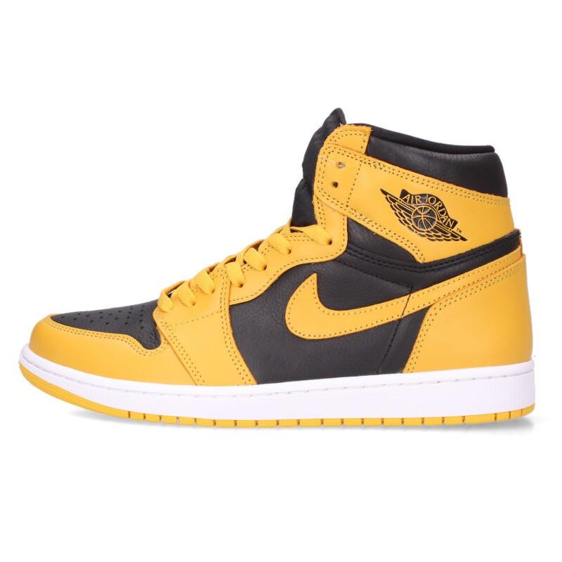 ナイキ スニーカー 29cm AIR JORDAN 1 RETRO HI OG pollen 555088-701 エアジョーダンワンハイポレンスニーカー 中古 BS99