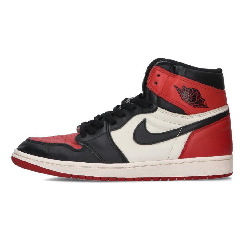 NIKE（ナイキ） 28cm 2018 AIR JORDAN 1 RETRO HIGH OG BRED TOE 