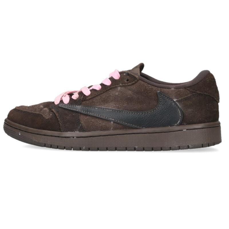 トラヴィススコット　ダークモカ　26cm NIKE（ナイキ） スニーカー トラヴィススコット 26cm JORDAN 1 LOW OG