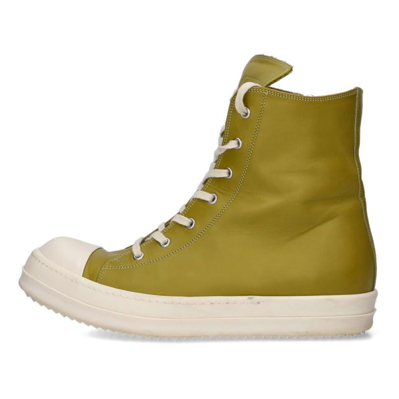 美品　RICK OWENS レザーハイカットスニーカー ラモーンズ 44 Rick Owens（リック・オウエンス） スニーカー サイズ:44 RAMONES
