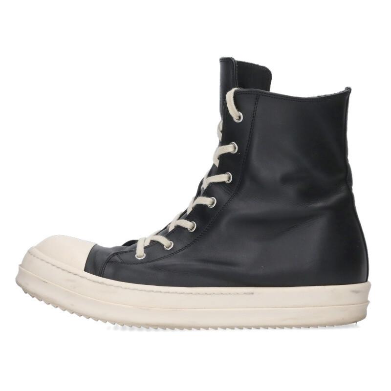 美品　RICK OWENS レザーハイカットスニーカー ラモーンズ 44 Rick Owens（リック・オウエンス） スニーカー サイズ:44 RAMONES