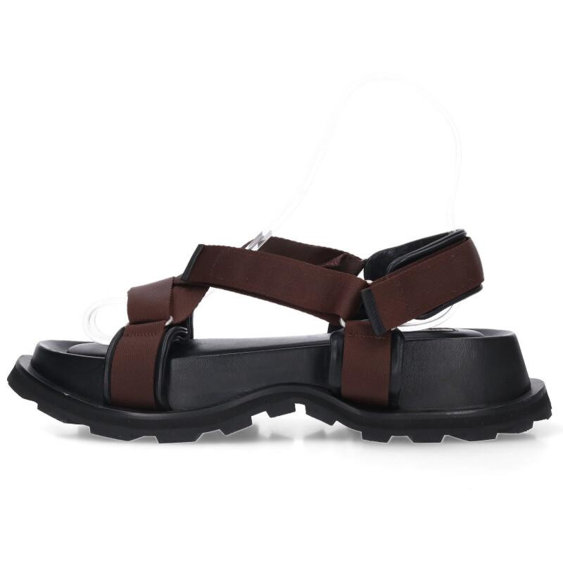 ジルサンダー サイズ:41 クロスストラップレザーサンダル 中古 BS99 JIL SANDER（ジルサンダー） サイズ:41 クロスストラップレザー