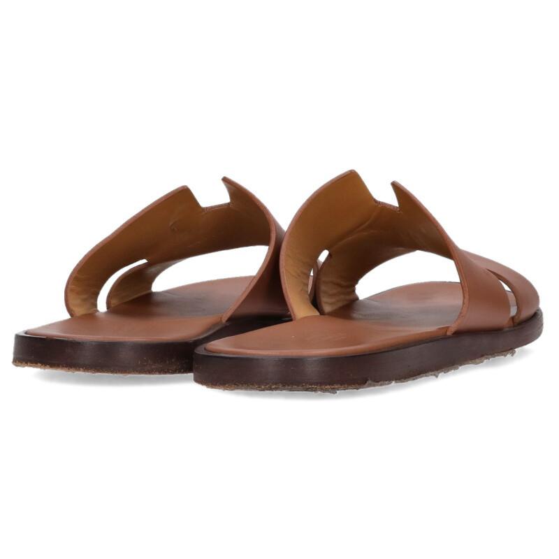 HERMES エルメス サイズ:43 イズミール Hロゴレザーサンダル 中古 BS99