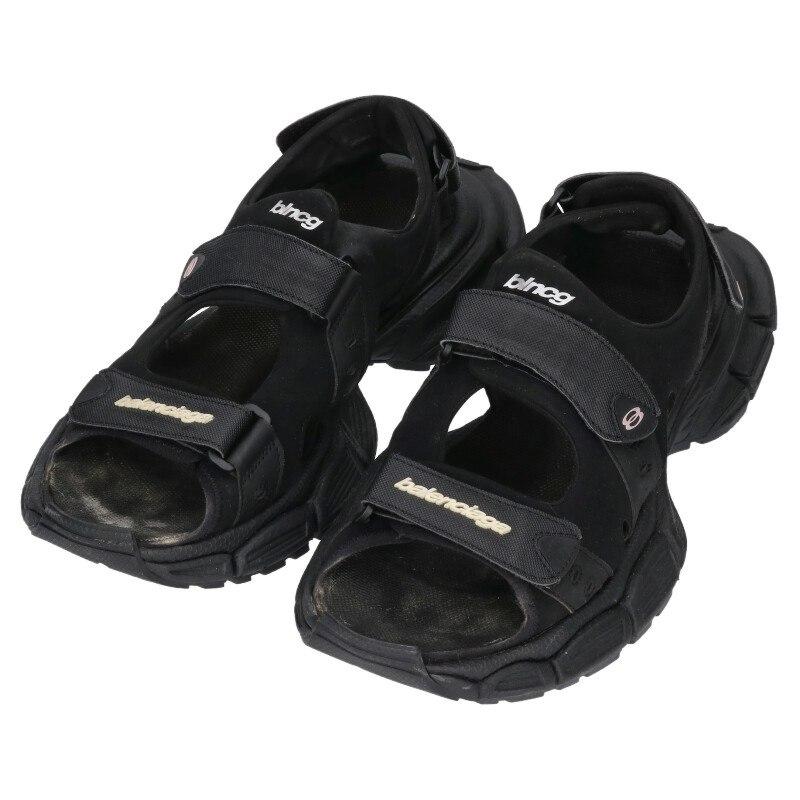 BALENCIAGA（バレンシアガ） サイズ:44 3XL ロゴストラップサンダル