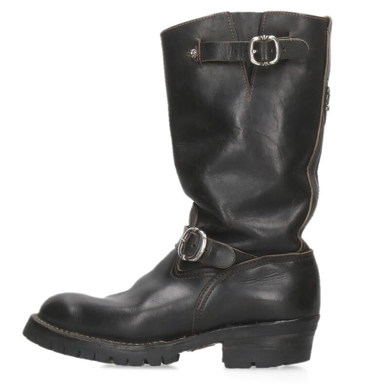 クロムハーツ サイズ:8E  BOSS ボス ガンスリンガーレザーエンジニアブーツ 中古 SJ02 CHROME HEARTS（クロムハーツ） ブーツ サイズ:8E BOSS ボス ガン