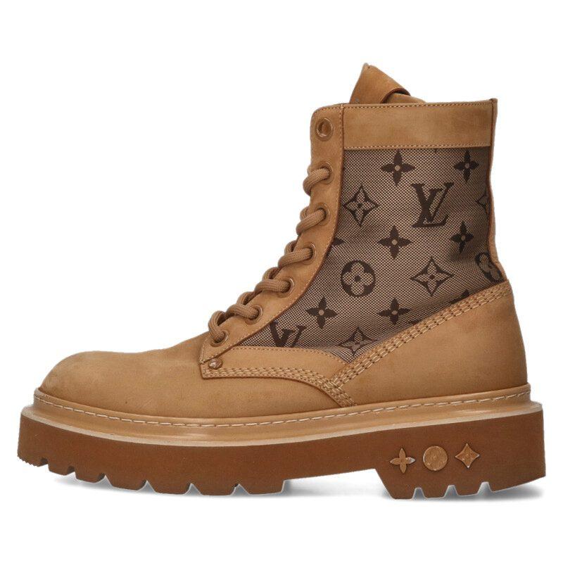 ルイヴィトン サイズ:7.5  LVレンジャー モノグラムアンクルブーツ 中古 OM10 LOUIS VUITTON（ルイ・ヴィトン） サイズ:7.5 LVレンジャー モノグラム