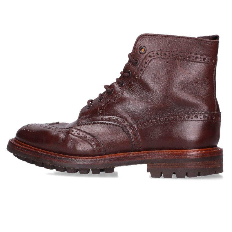 トリッカーズ  M2569 ウイングチップレザーカントリーブーツ メンズ 8.5 Tricker's（トリッカーズ） サイズ:8.5 M2569 ウイングチップレザー