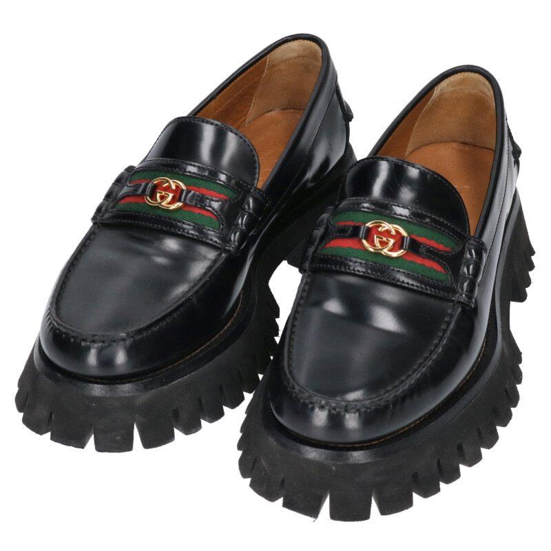 グッチ  669819 シェリーラインラバーソールシューズ メンズ 6 GUCCI（グッチ） シューズ サイズ:6 669819 シェリーライン