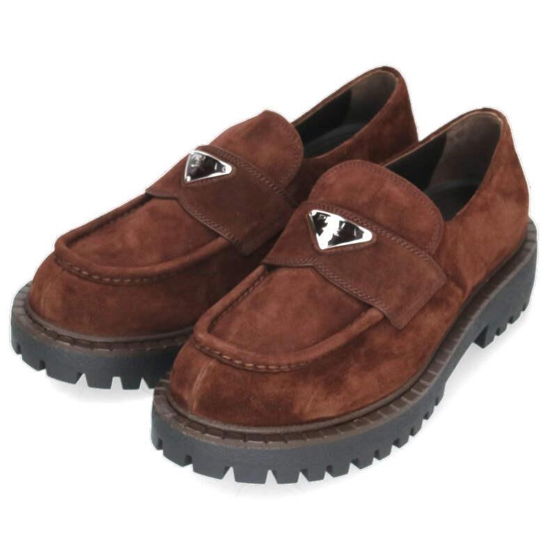 PRADA（プラダ） シューズ サイズ:7 2DE151 トライアングルスエード