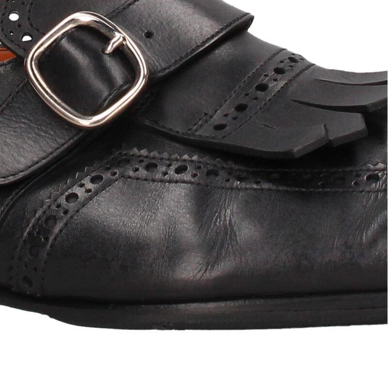 SANTONI（サントーニ） サイズ:8 14636 フリンジ装飾バックル 