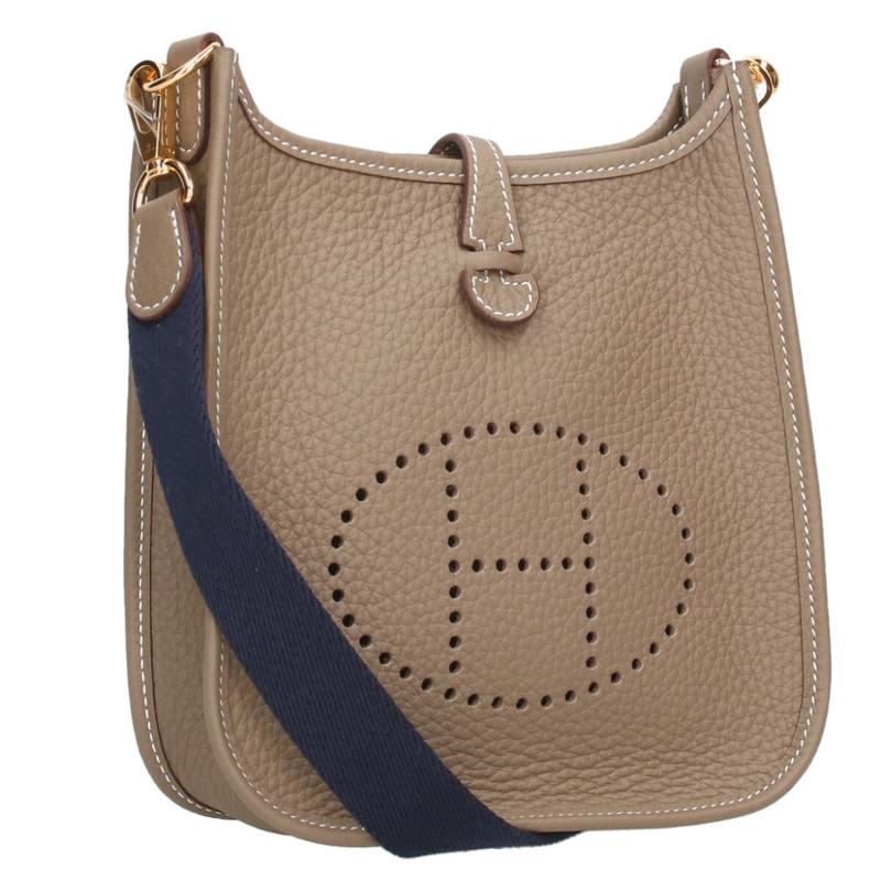 エルメス サイズ:TPM  エブリンTPM K刻印 G金具トリヨンクレマンス エトゥープショルダーバッグ 中古 GZ14 HERMES（エルメス） ショルダーバッグ エブリンTPM K刻印 G金具