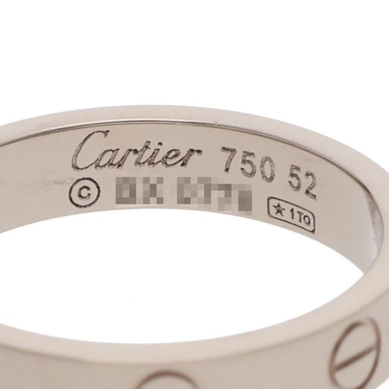 Cartier（カルティエ） 52/12号 MINI LOVE RING ミニラブリング K18WG