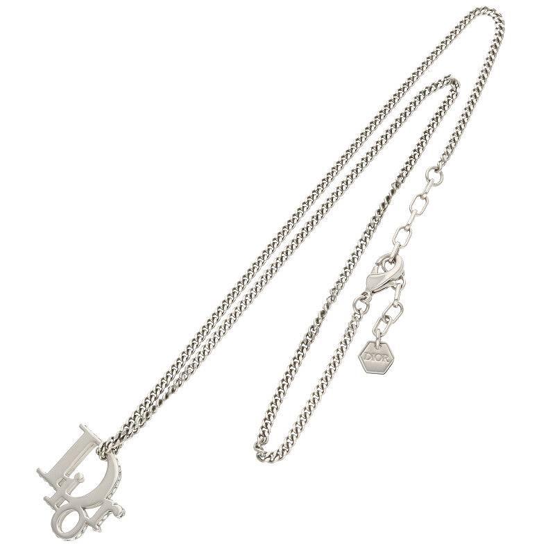 ディオール DIOR N1284HOMMT オブリークラインストーンネックレス 中古 ディオール DIOR N1284HOMMT オブリークラインストーンネックレス 中古