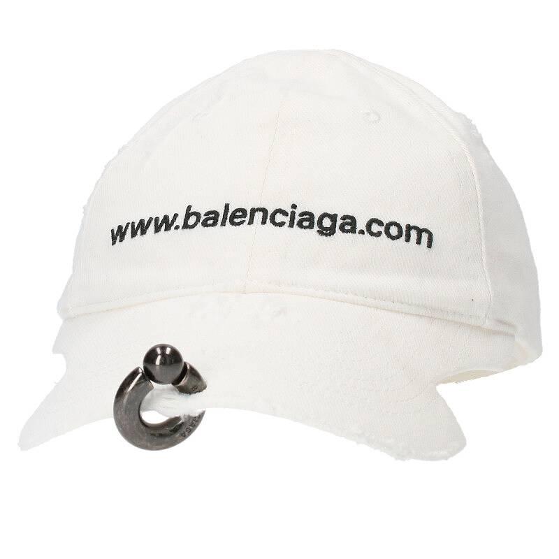 バレンシアガ BALENCIAGA 23AW 750716 410b2 サイズ:S ピアス ロゴ刺繍 