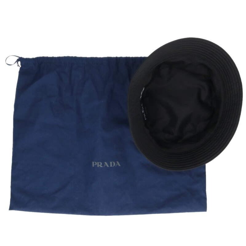 PRADA トライアングルロゴプレートバケットハット XL 【公式通販】