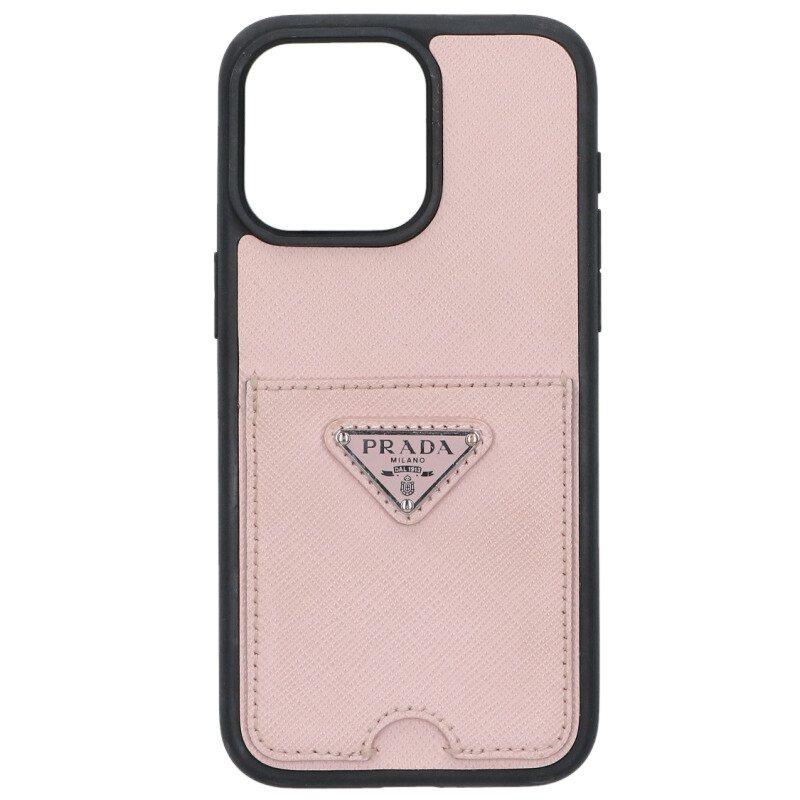 【美品】PRADA iPhone15 proケース 三角ロゴ サフィアーノレザー PRADA（プラダ） iPhone 15 Pro Max トライアングルロゴサフィアーノ