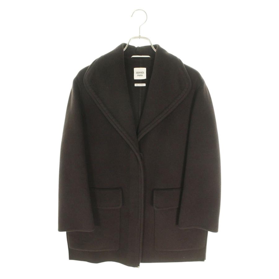 HERMES エルメス コート 20AW 07-7100 サイズ:34 セリエボタンカシミヤ  
