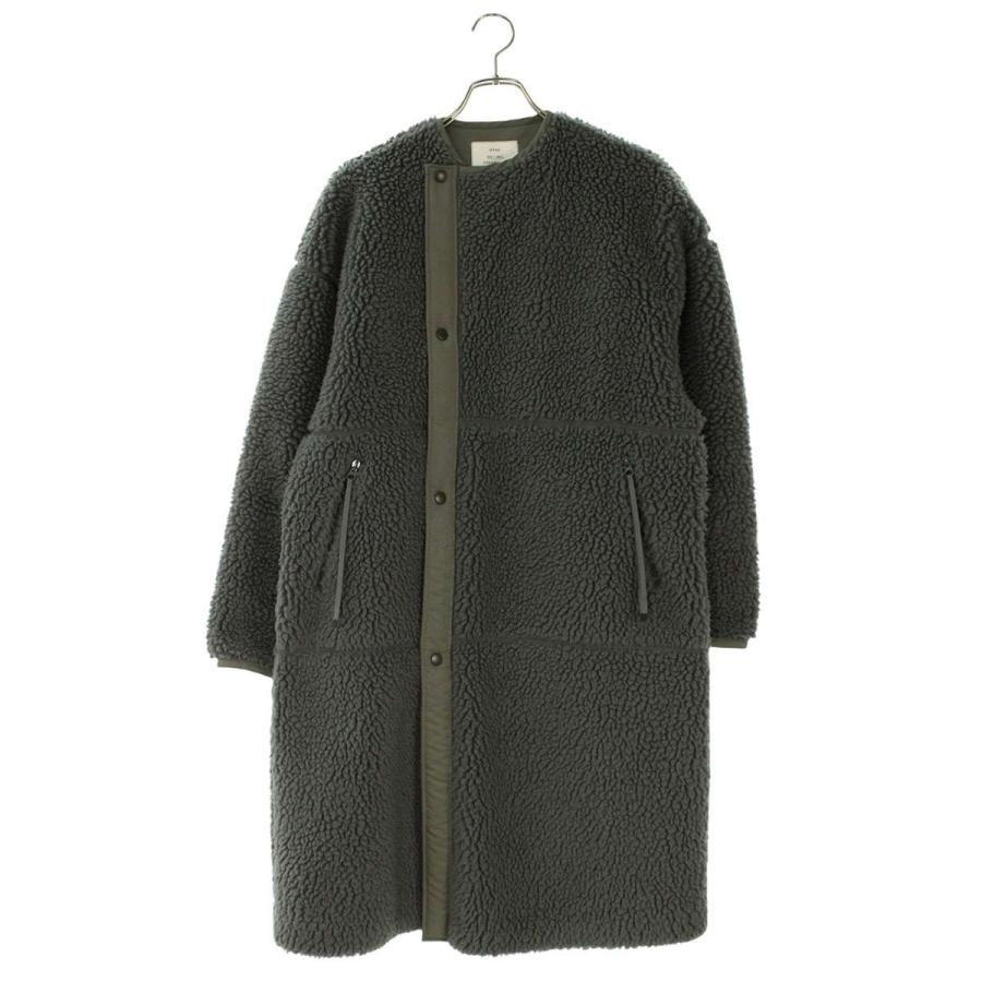 HYKE ハイク ボアコート 3 ノーカラー HYKE ノーカラーコート 