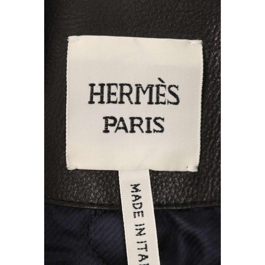 HERMES（エルメス） レザージャケット サイズ:34 36-7013 セリエボタン 