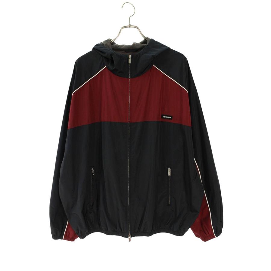 ミュウミュウ サイズ:44  ML1220 テクニカルシルクジップブルゾン 中古 SB01 miu miu（ミュウミュウ） サイズ:44 ML1220 テクニカルシルクジップ