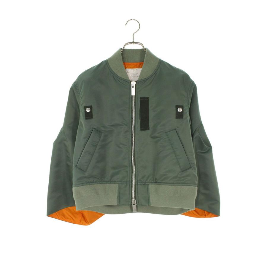 sacai（サカイ） サイズ:2 24-07516 フレアスリーブMA-1ブルゾン 中古