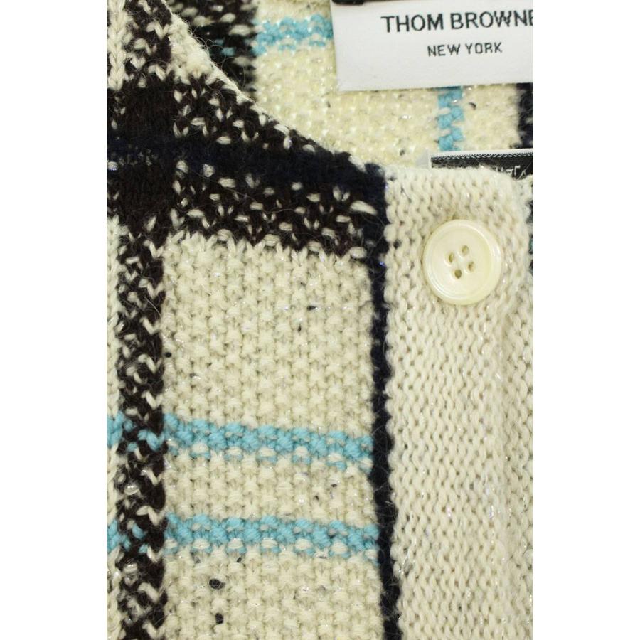 トムブラウン THOM BROWNE サイズ:40 チェック柄ノーカラー 