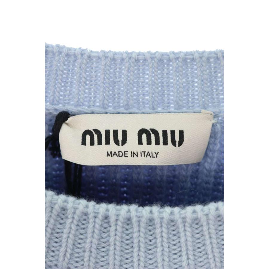 miu ミュウミュウ MML881 サイズ:40 バックロゴカシミヤ混 miu ミュウミュウ MML881 サイズ:40 バックロゴカシミヤ混