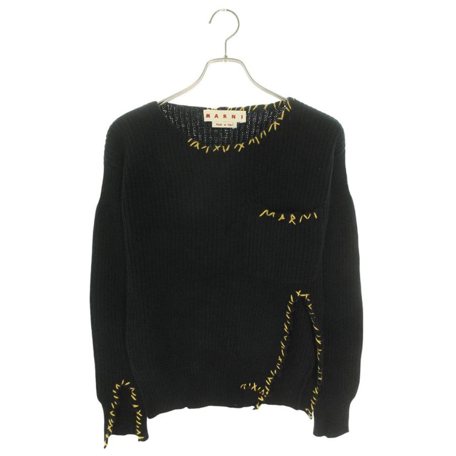 マルニ 22AW GCMD0390Q0 サイズ:36 ステッチデザインニット 中古 BS99  