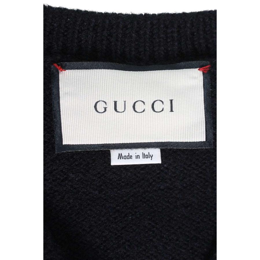 GUCCI - グッチ  452796 X5H38 ビーワッペンVネックニット レディース S GUCCI グッチ ニット サイズ:S 452796 X5H38 ビーワッペンV