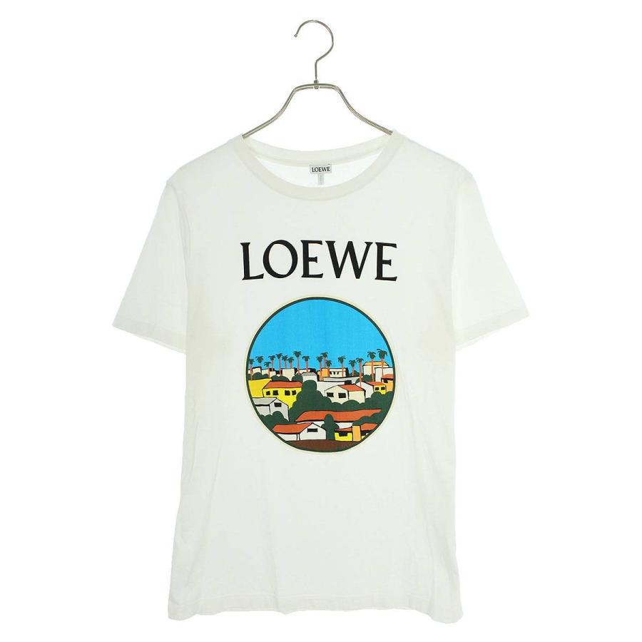 ロエベ LOEWE S897Y22X02 サイズ:L イラストプリントTシャツ 中古 SB01 