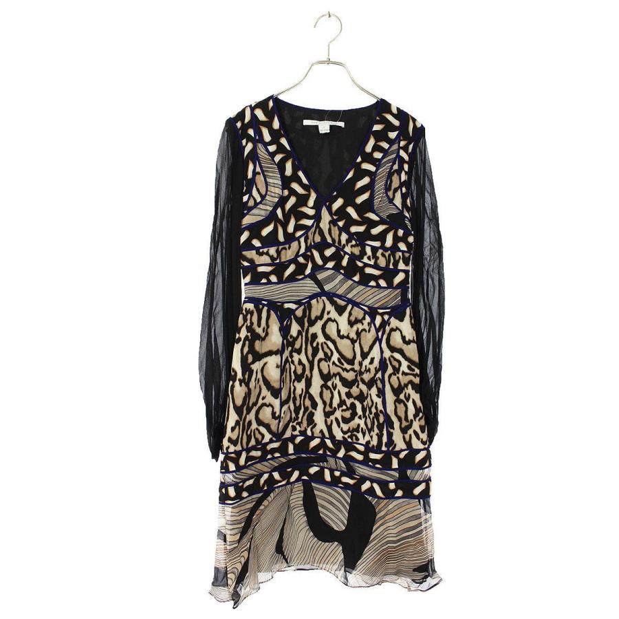 ダイアンフォンファステンバーグ Diane Von Furstenberg サイズ 0 レオパード柄ワンピース 中古 Bs99 15 0128 Rinkan 通販 Yahoo ショッピング