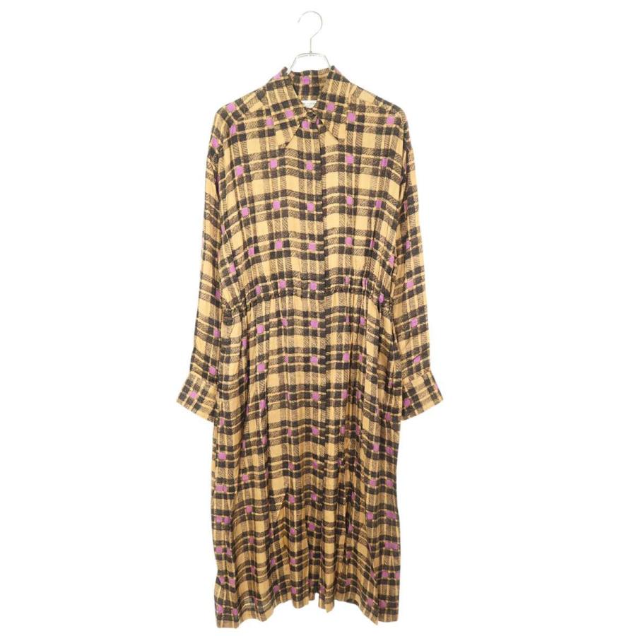 ドリスヴァンノッテン サイズ:36 リーフプリントワンピース 中古 BS99