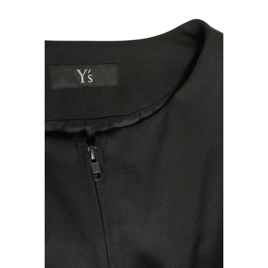 Y’s / パッチデザインウールドレスワンピース/タグ付き/長袖ワンピース/2/YU-D02-100 Y's ワイズ サイズ:2 YU-D02-100 パッチデザインウールドレス
