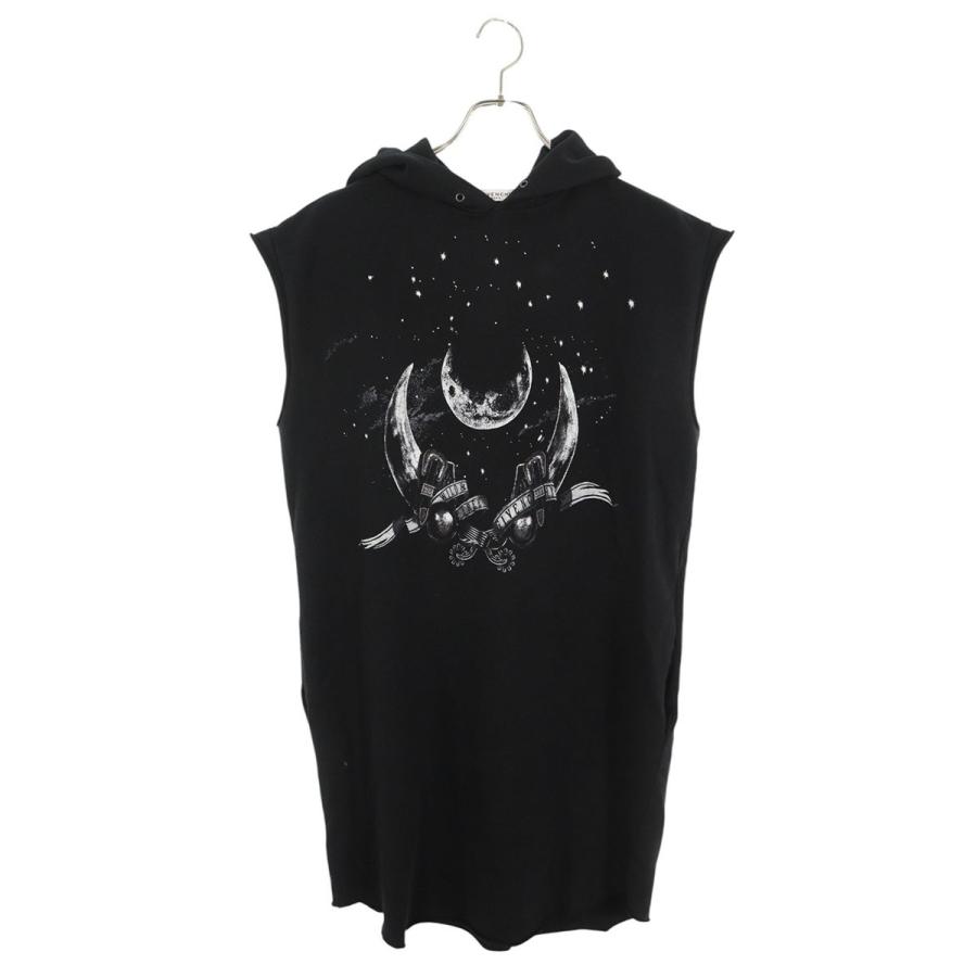 ジバンシィ サイズ:XS  BW20G83Z1F グラフィックプリントノースリーブロング丈パーカー 中古 BS99 GIVENCHY（ジバンシィ） サイズ:XS BW20G83Z1F グラフィックプリント