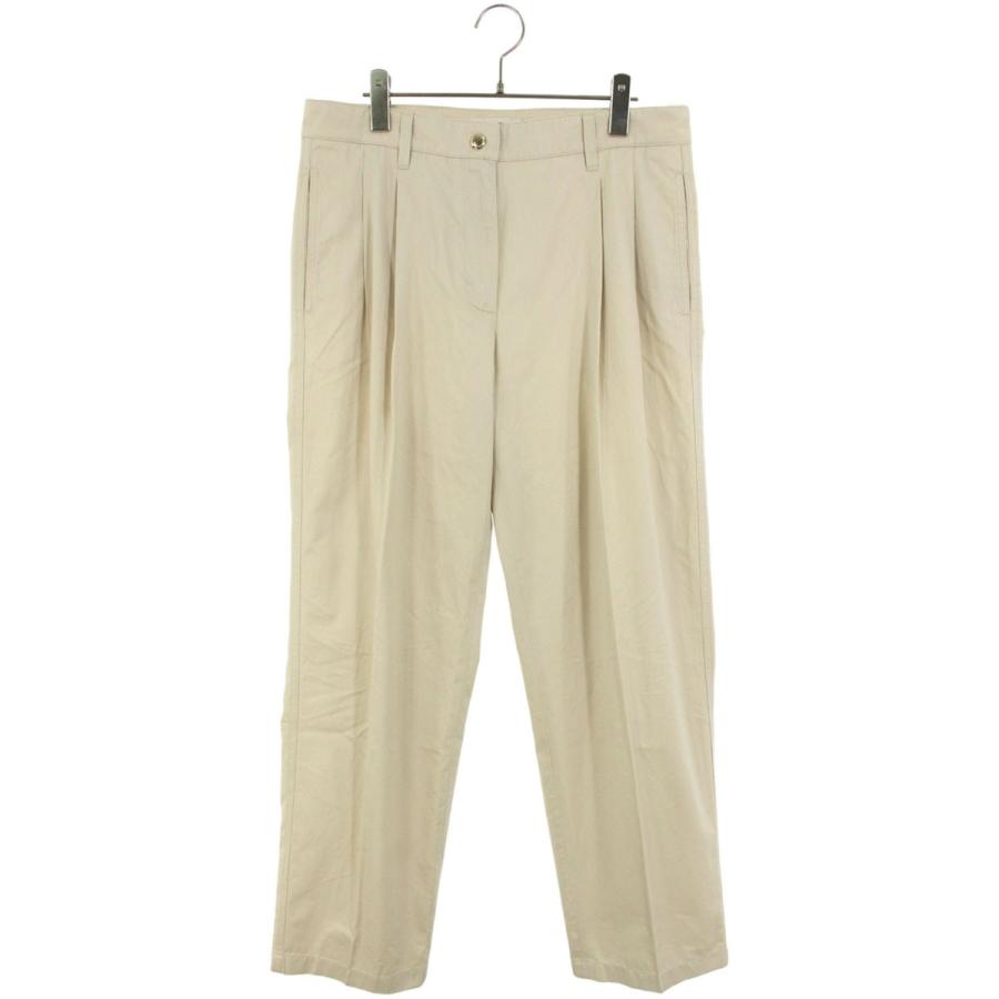 ミュウミュウ サイズ:40  MP1805 バック刺繍チノロングパンツ 中古 SB01 miu miu（ミュウミュウ） サイズ:40 MP1805 バック刺繍チノロング