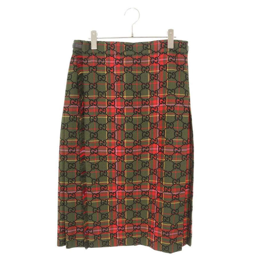 グッチ サイズ:42  711740 Z8A6C GG総柄ロングスカート 中古 BS99 GUCCI（グッチ） サイズ:42 711740 Z8A6C GG総柄ロングスカート 中古