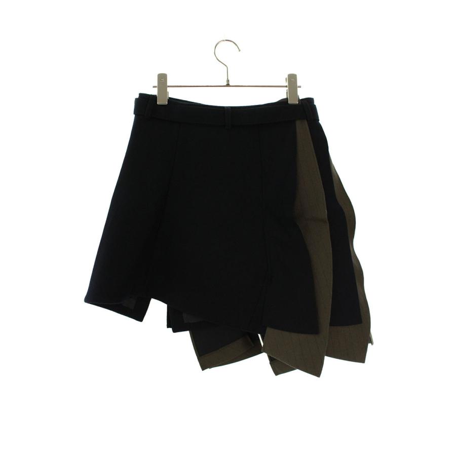 sacai（サカイ） サイズ:1 24AW 24-07407 ウールメルトンスカート 中古