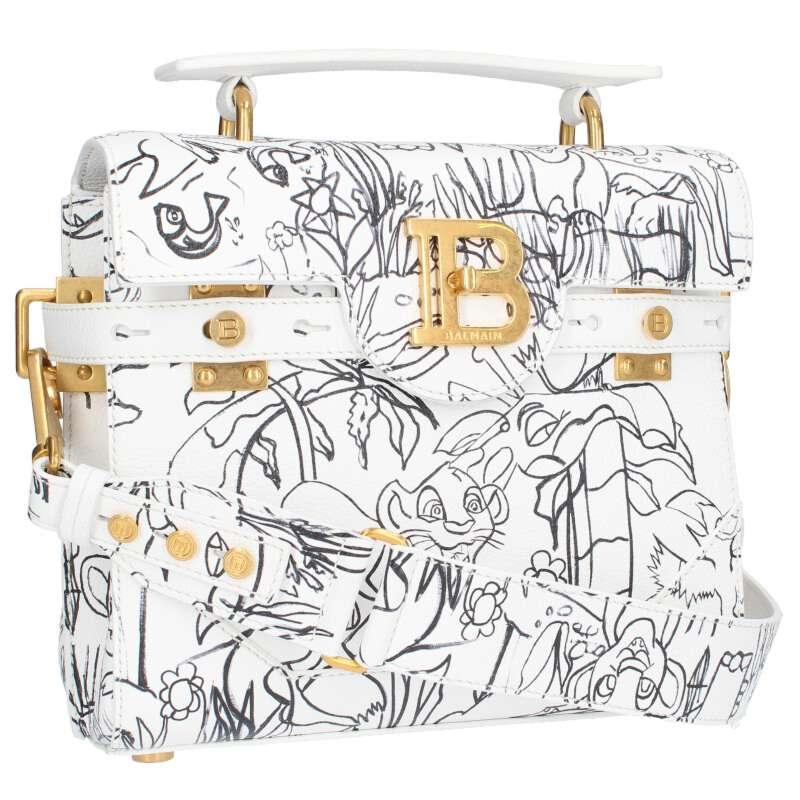 バルマン  ディズニー   DNADB526 キャラクターデザイン総柄2WAY ショルダーハンドバッグ 中古 BS99 BALMAIN（バルマン） ディズニー DNADB526 キャラクターデザイン総柄