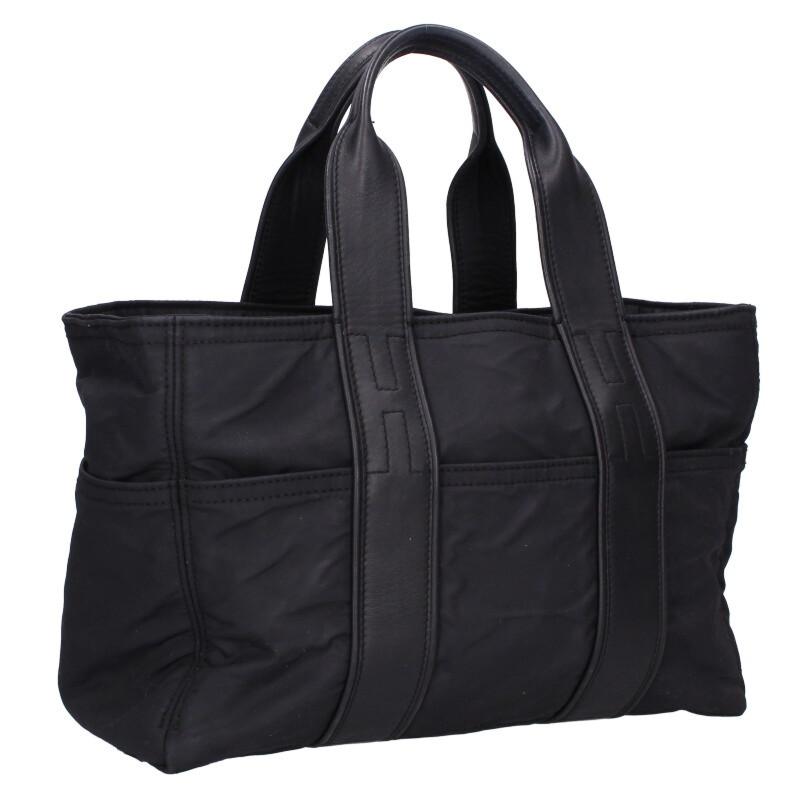 美品 HERMES アカプルコPM ハンドバッグ ナイロン　レザー HERMES（エルメス） サイズ:PM アカプルコPM レザー ナイロン