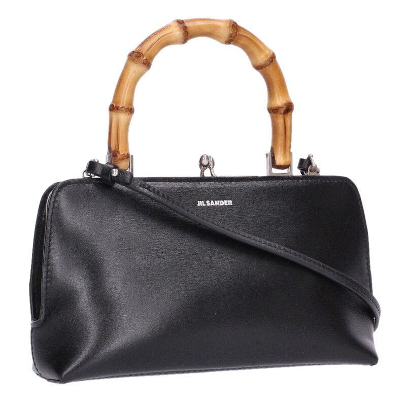 JIL SANDER ゴジ バンブーハンドル ハンドバッグ JIL SANDER（ジルサンダー） Goji Bamboo バンブーハンドルレザー2way
