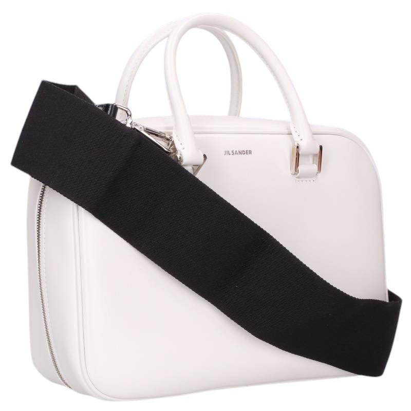 JIL SANDER レザー 2WAY ビジネスバッグ JIL SANDER（ジルサンダー） J-VISION 2wayレザーハンドバッグ 中古