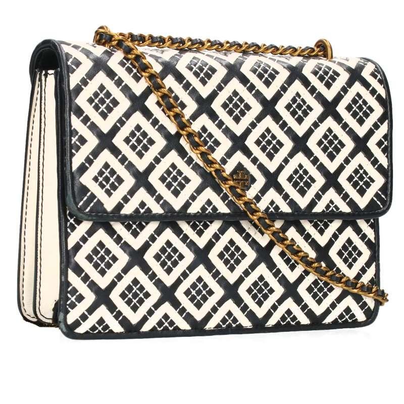 TORY BURCH トリーバーチ 79173 編み込み総柄チェーンショルダーバッグ 