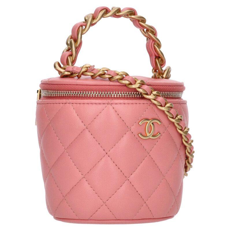 CHANEL（シャネル） ミニバニティ キルティングレザーショルダーバッグ 