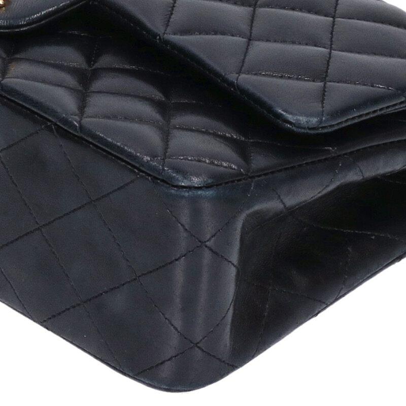 シャネル サイズ:25  マトラッセ25 Wフラップラムスキンチェーンショルダーバッグ 中古 GZ14 CHANEL（シャネル） サイズ:25 マトラッセ25 Wフラップラムスキン