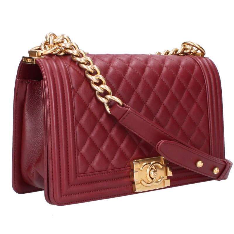 CHANEL シャネル サイズ:25 ボーイシャネル25 ラムスキンチェーン