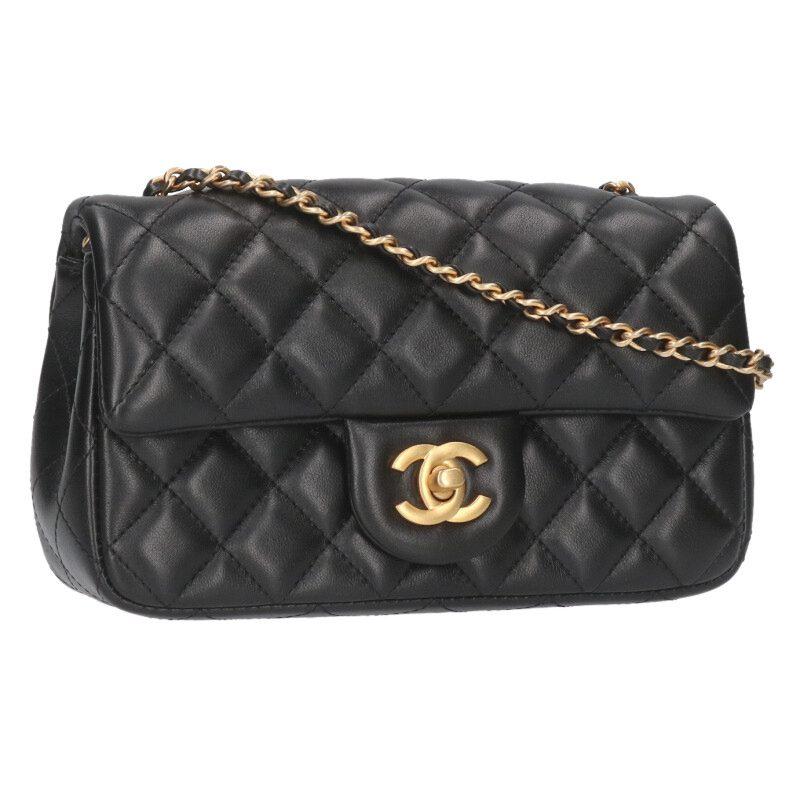 シャネル   AS1787 ミニマトラッセ20 ラムスキンココボールチェーンショルダーバッグ 中古 OM10 CHANEL（シャネル） AS1787 ミニマトラッセ20 ラムスキンココボール